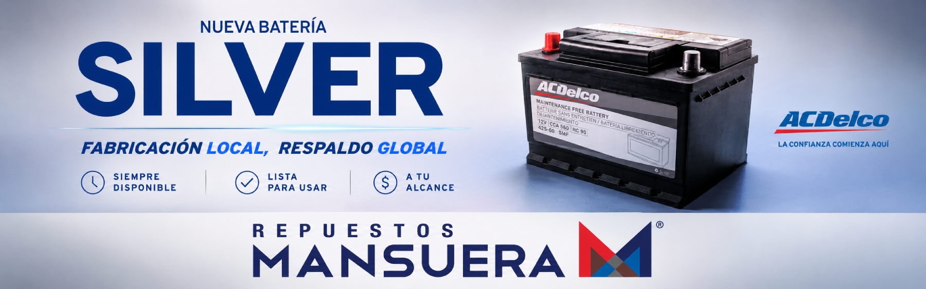 Baterías Silver ACDelco