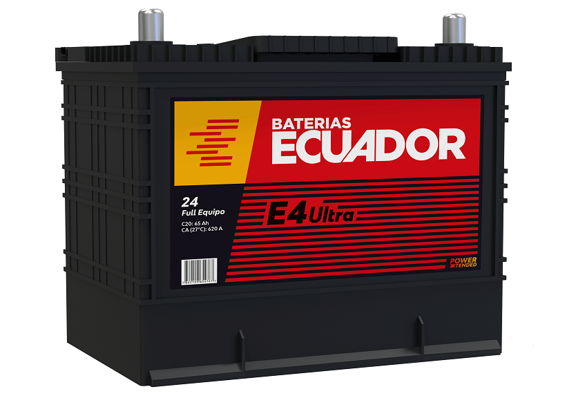 BATERIA ECUADOR E4 24 HP BORNE POSITIVO RH NLR 2.8 CRETA 1.6 SANTA FE 2.7